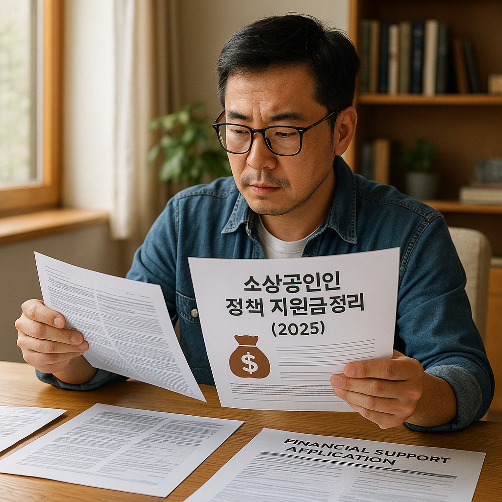 소상공인이라면 놓치지 말아야 할 정책 지원금 정리(2025)