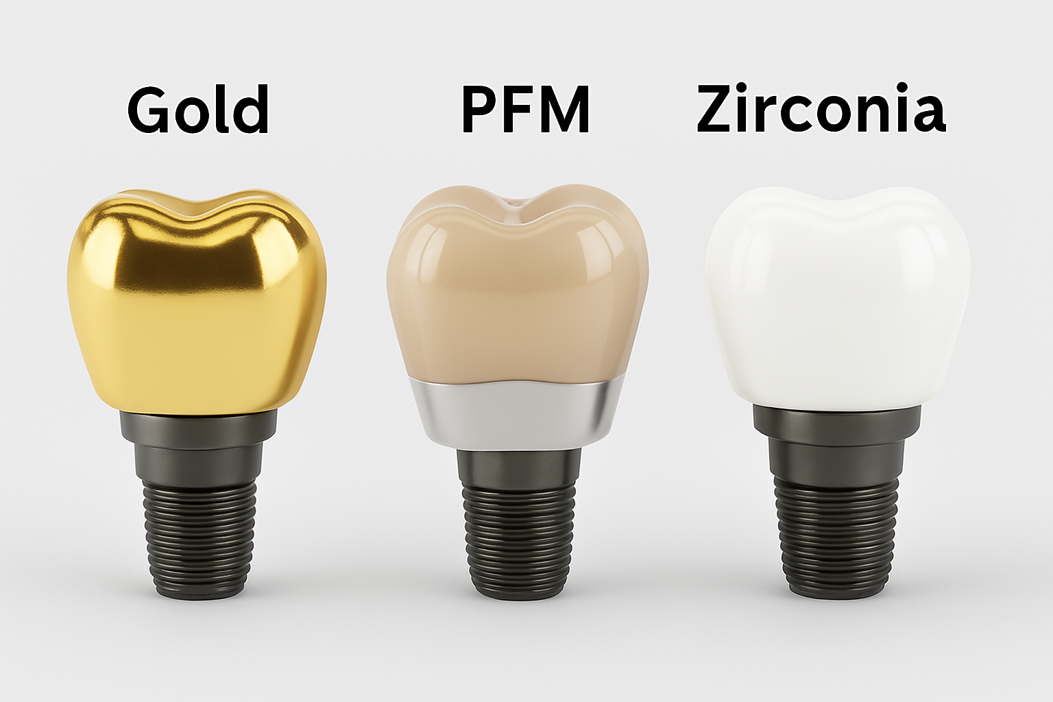 임플란트 크라운 종류, 어떤 것을 선택해야 하나?