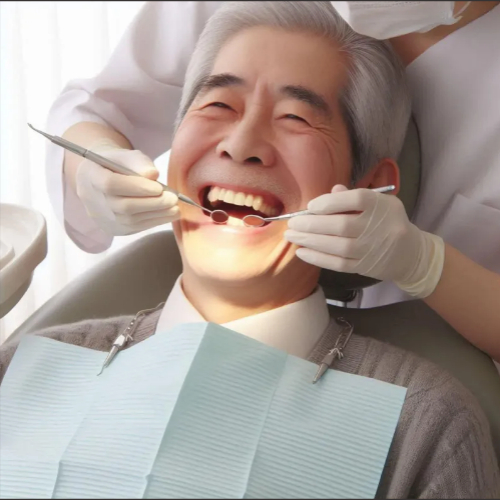 치아 시술중인 남성