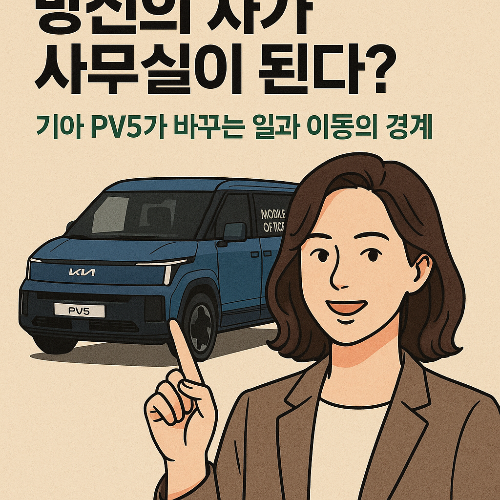 이동식 사무실이 된 전기차, 기아 PV5의 미래 모빌리티 혁신