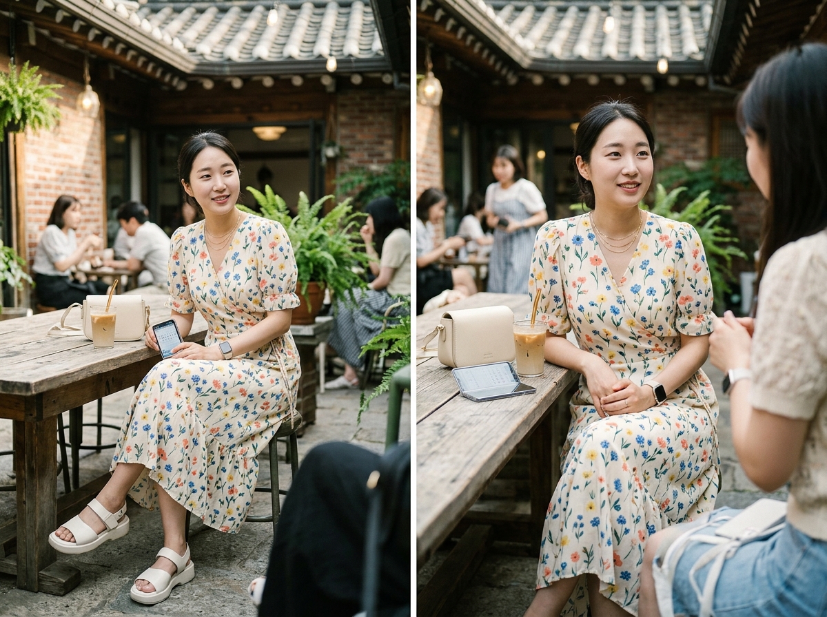 2026 여름 플라워 원피스 대표 코디 컷