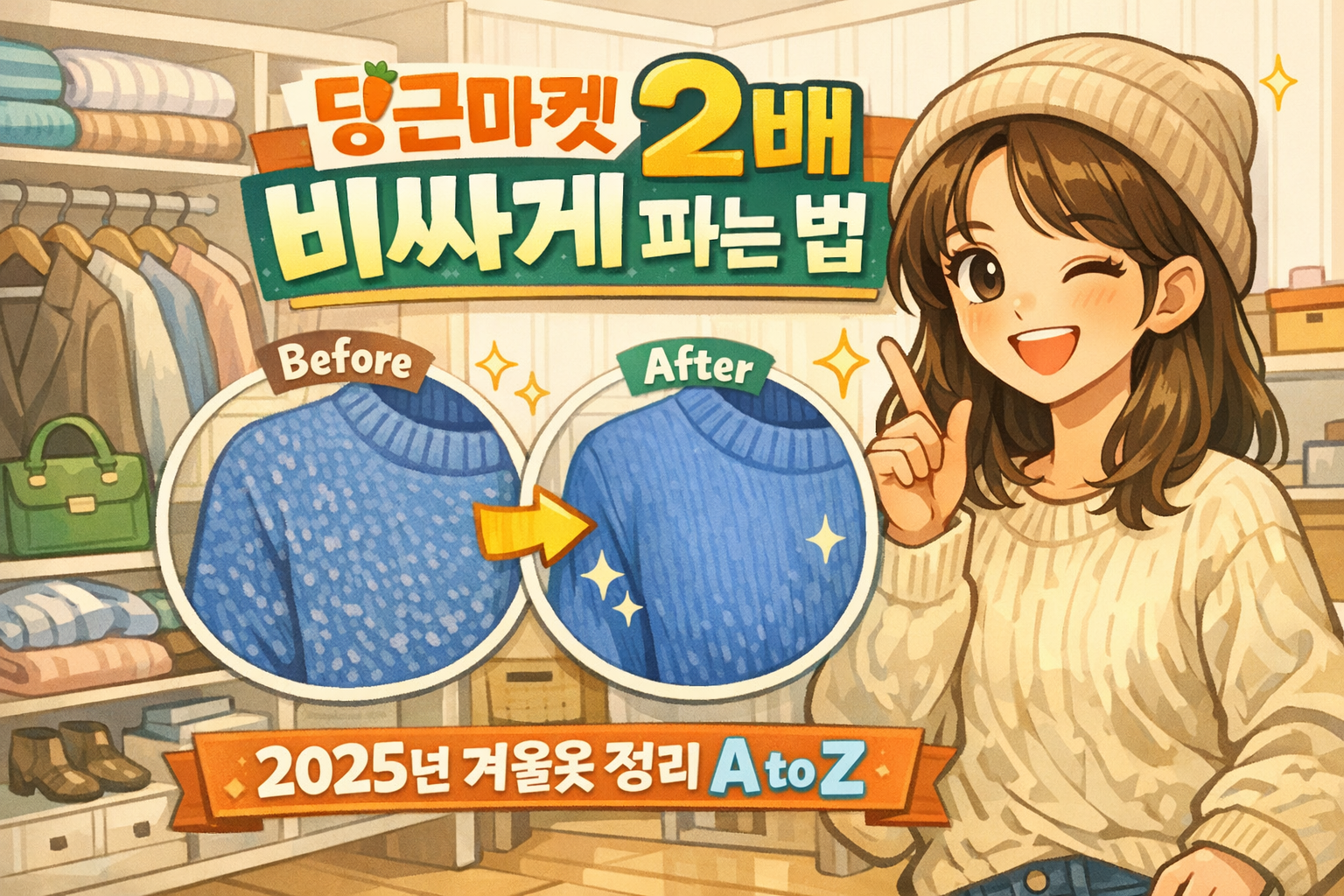 2025년 묵은 짐 정리하기 (안 입는 패딩/니트 당근마켓 판매 팁)