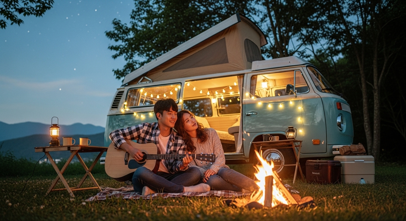 캠핑카 한달 대여