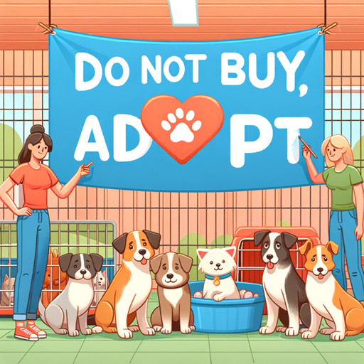 동물분양이 아닌 입양 권장 이미지