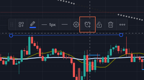 트레이딩뷰-추세선-돌파-알람-설정