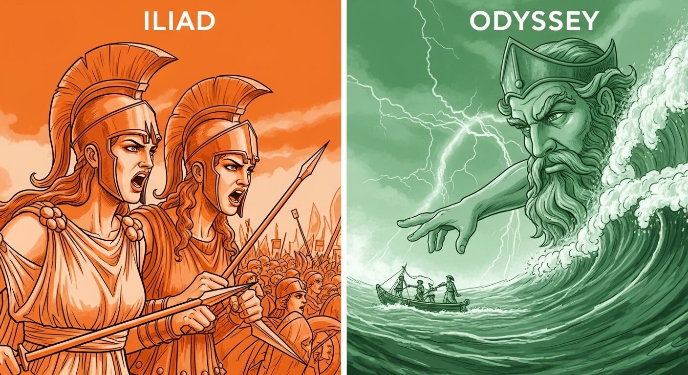 일리아드&middot;오디세이에서 신의 질투가 미치는 구조적 영향 관련 사진