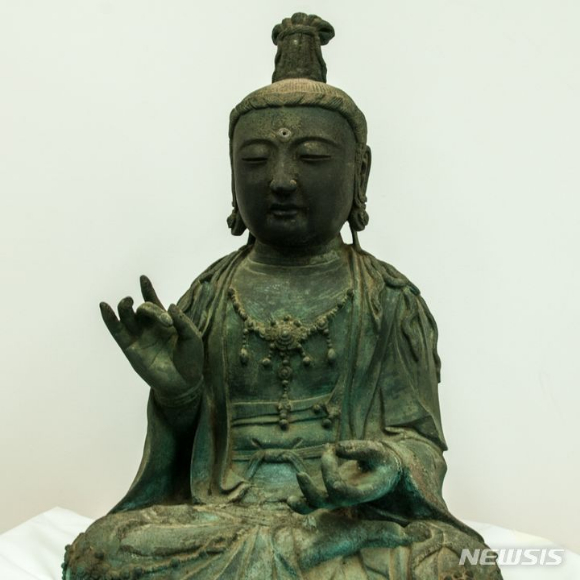 부석사 금동관음살좌상 [사진=부석사]