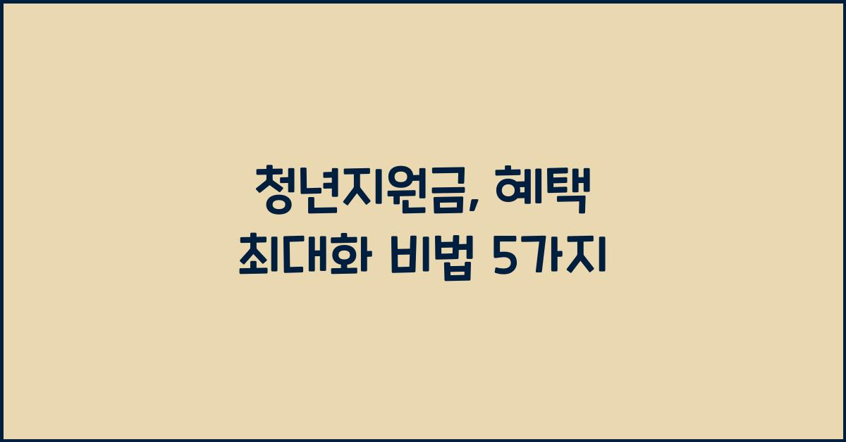 청년지원금