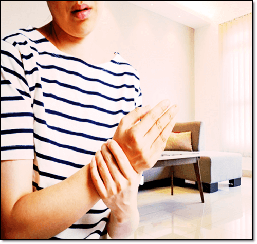 수족냉증이 있는 여성