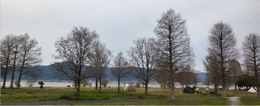 비와코 캠핑풍경