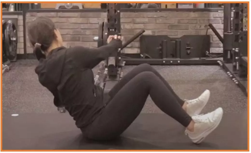 러시안 트위스트 자세