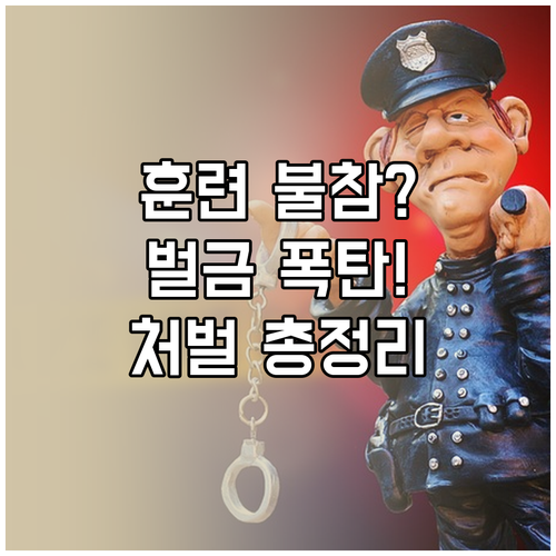 예비군 훈련 안 가면 벌금 얼마일까 ..