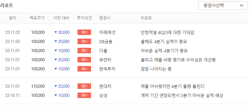 전문가 투자의견