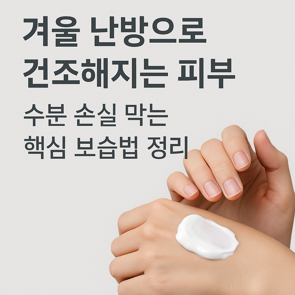 겨울난방으로 건조해진 피부 수분손실막는 핵습 보습법 정리, 실사형 이미지