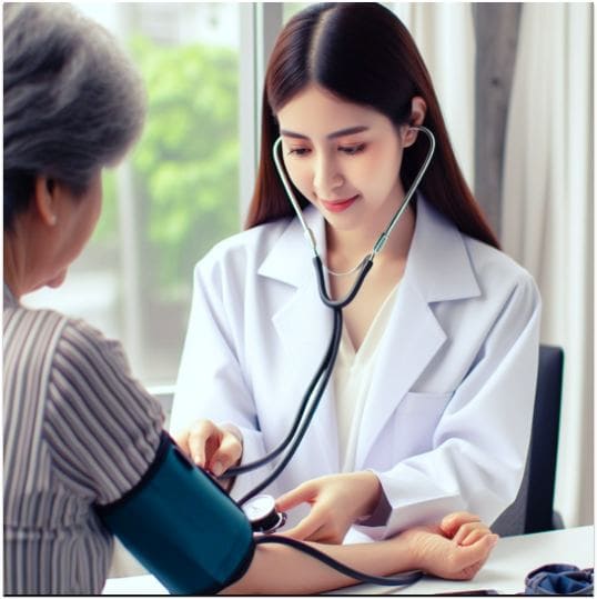 씨커트 효능 혈압 안정, 혈압 체크 하는 혈압이 높은 노인