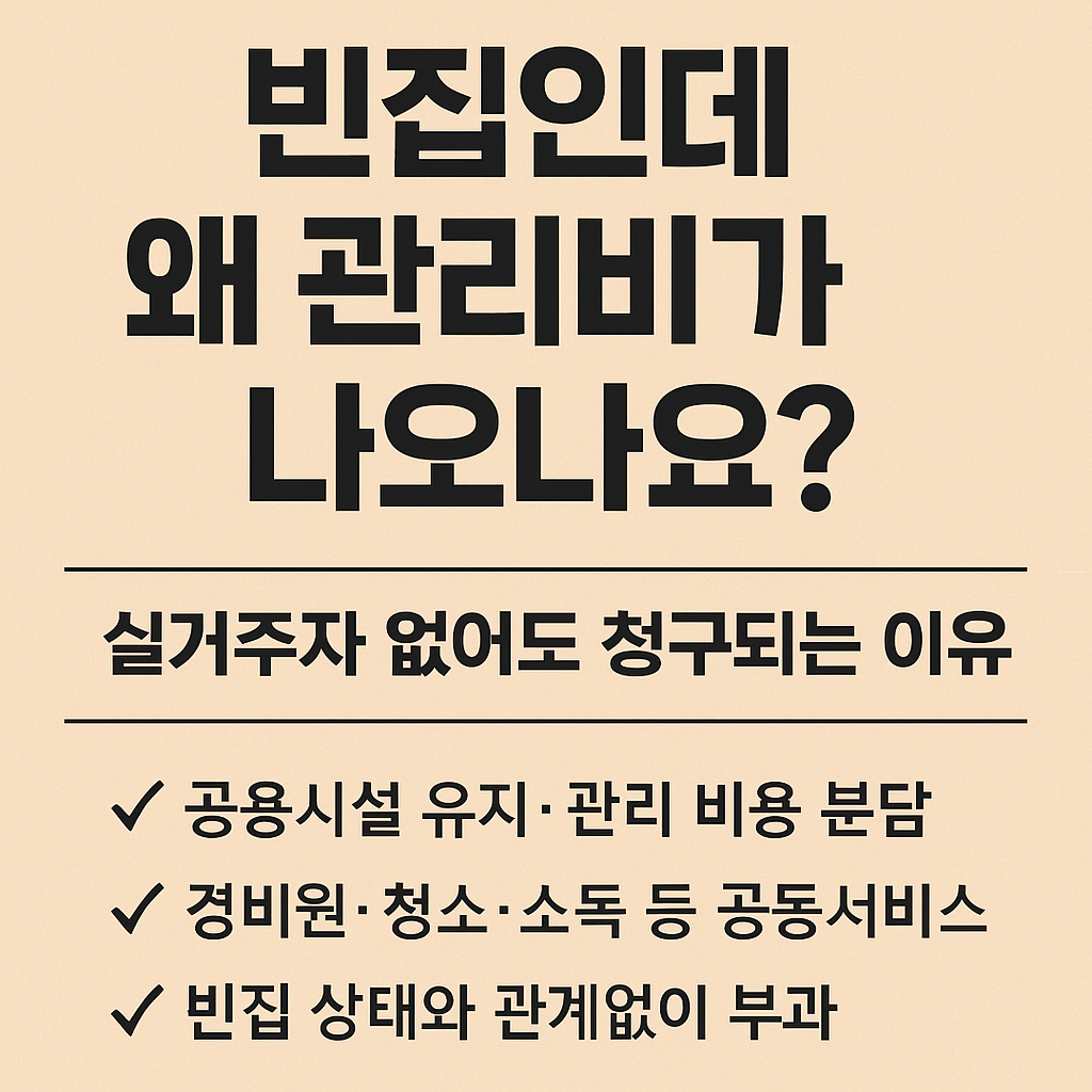 아파트 빈집 관리비