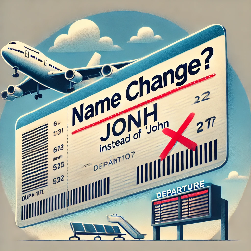 주요 항공사 이름 변경 정책 및 절차 요약