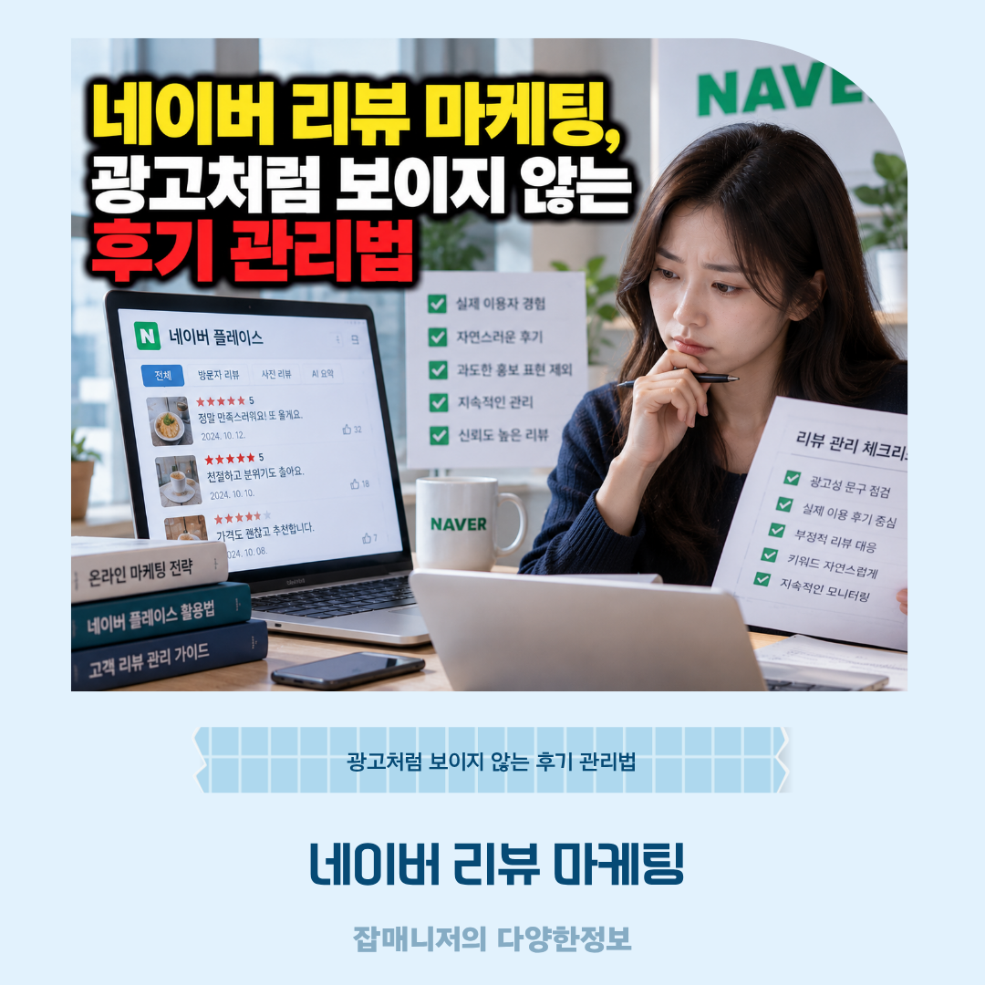네이버 리뷰 마케팅, 광고처럼 보이지 않는 후기 관리법
