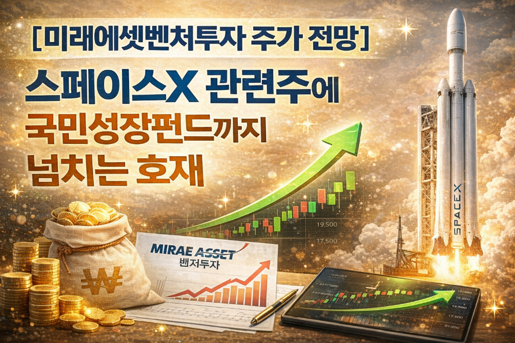 미래에셋벤처투자 급등 신호? 스페이스X 테마주 완벽 분석
