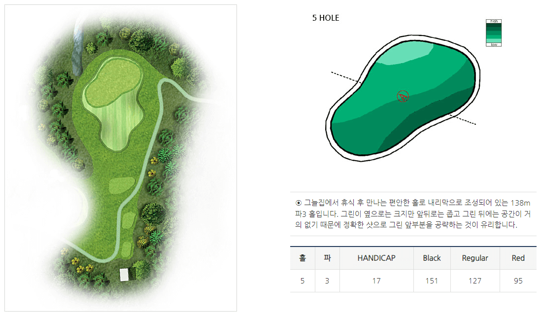 루나힐스안성 컨트리클럽 오크힐코스 5