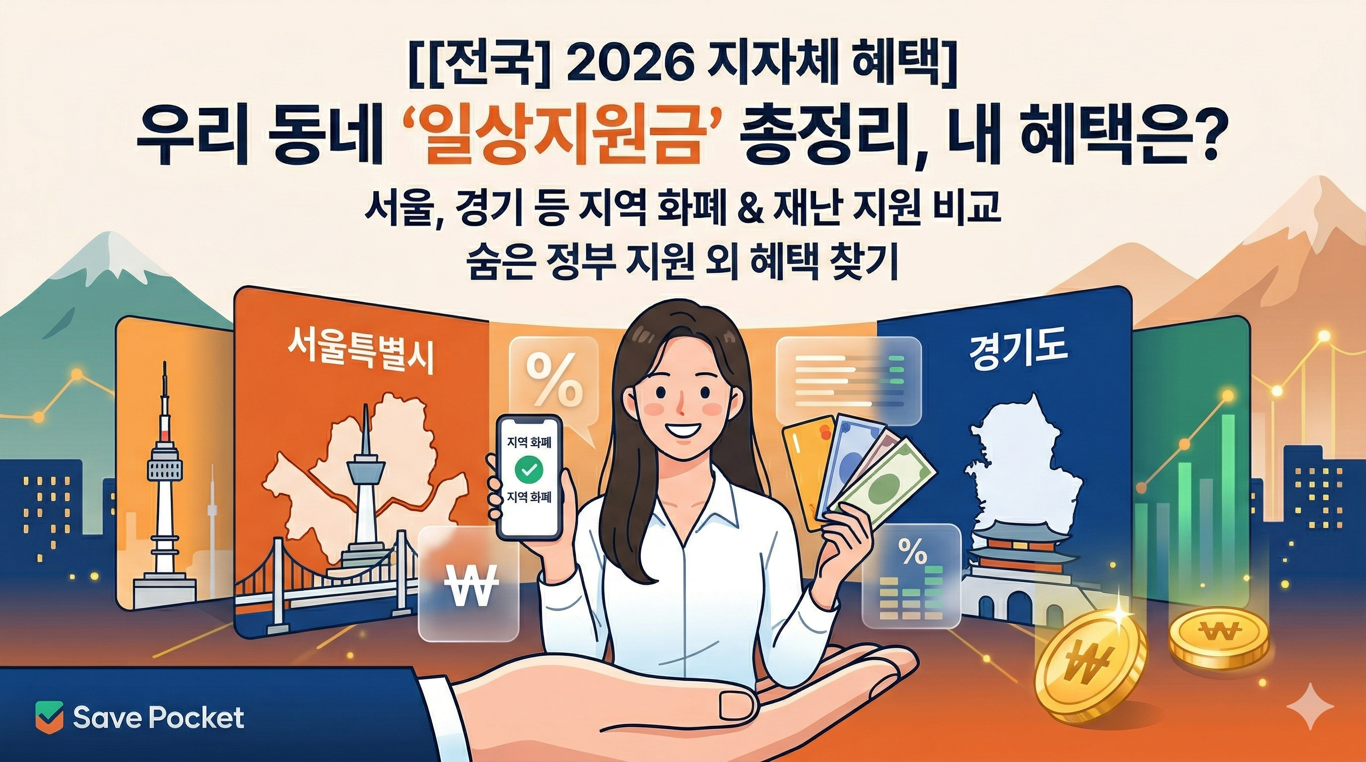 [전국 2026 지자체 혜택] 정부 지원 외에 '우리 동네'에서만 주는 일상지원금 총정리