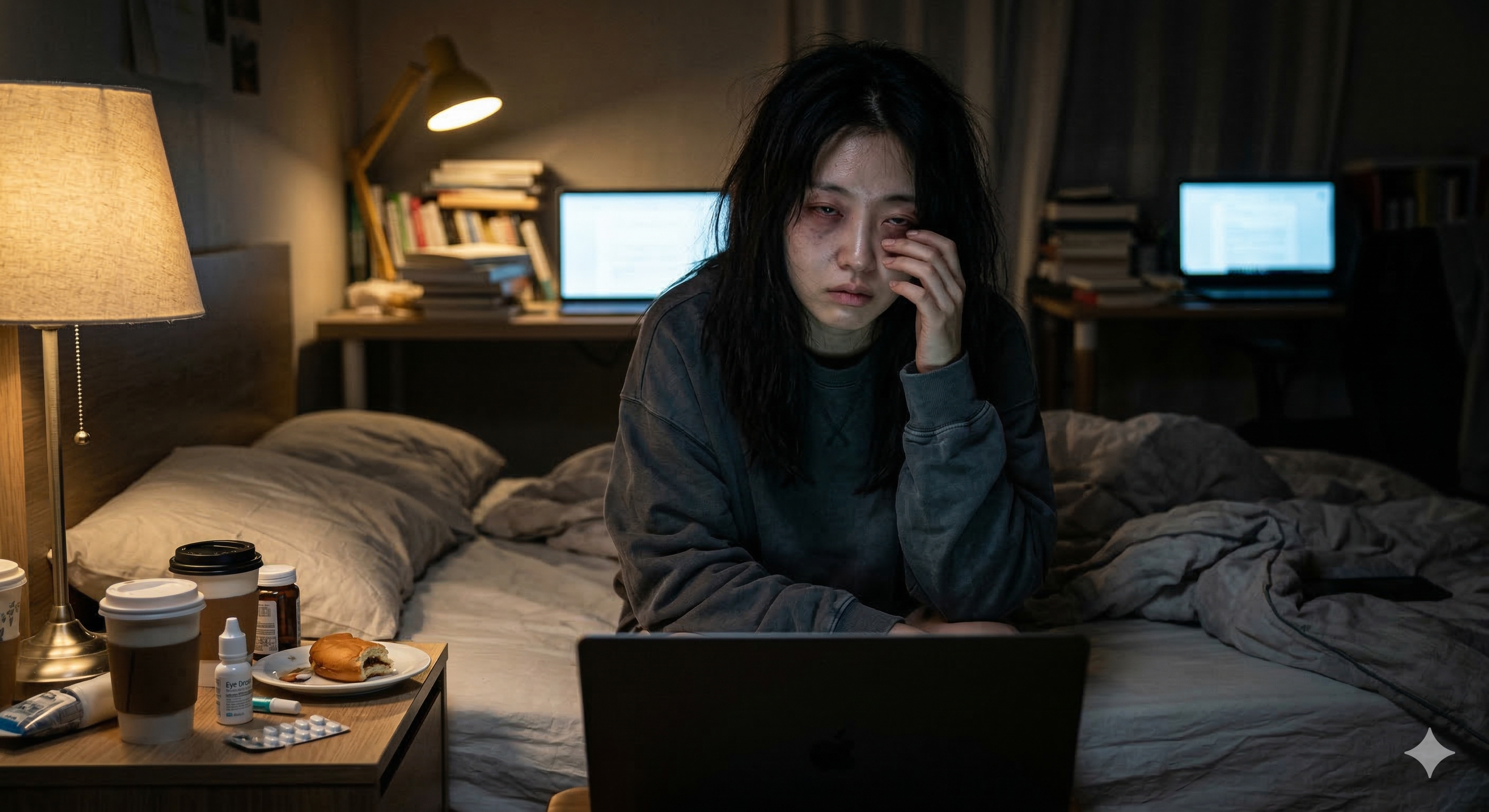 수면 부족 이미지