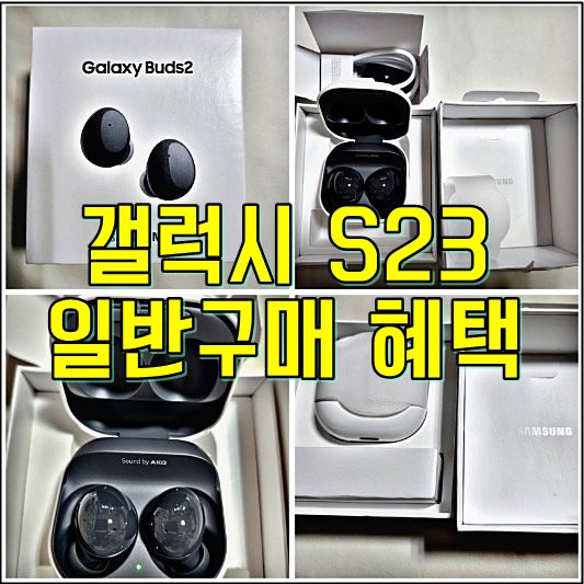 갤럭시 s23 일반구매 혜택 버즈 2