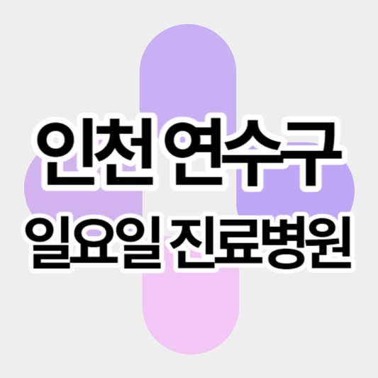인천연수구_일요일진료병원_썸네일
