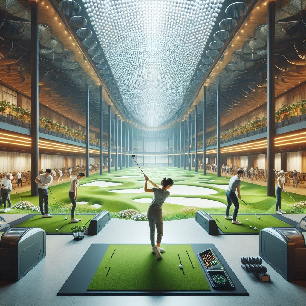 실내골프연습장 배경