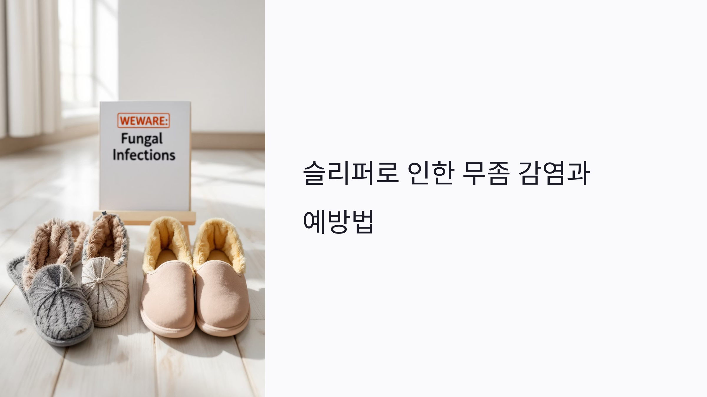 슬리퍼로 무좀 생기나요? 감염 원인과 예방법 정리