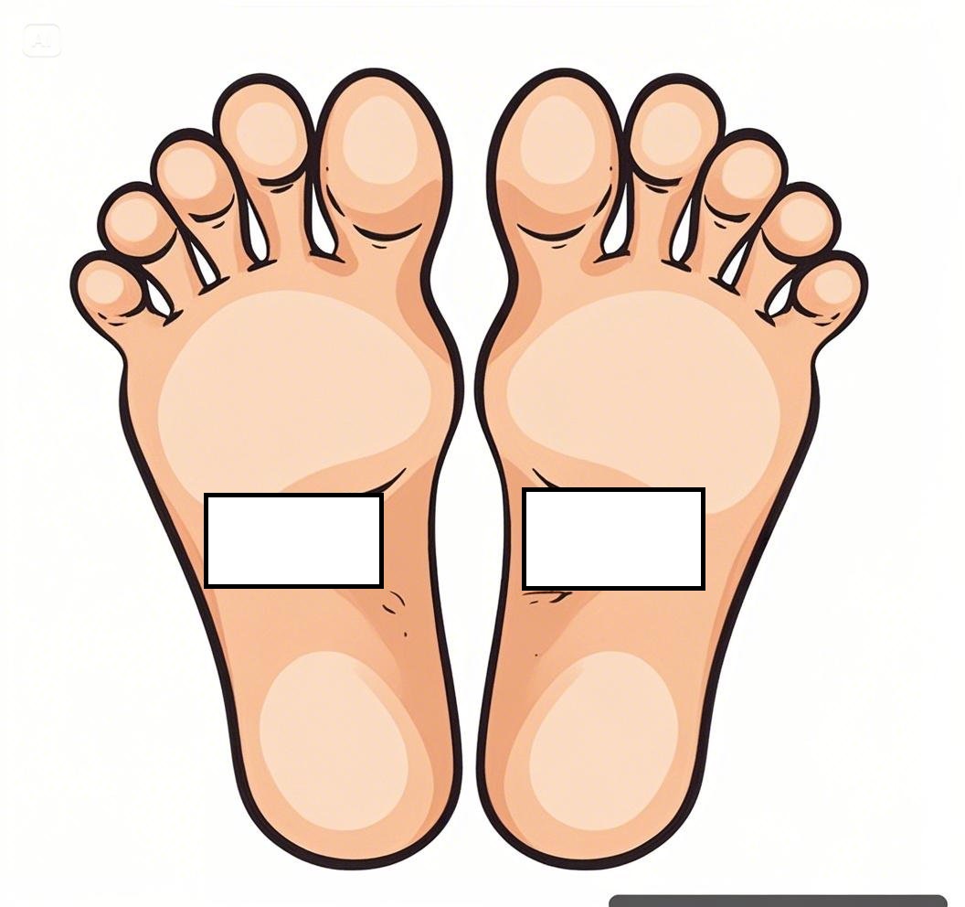 발바닥파스-허리통증-붙이는위치