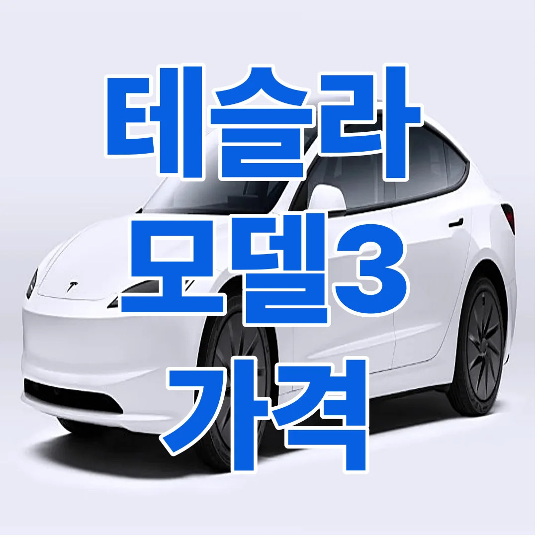 2026년 최신 기준 모델3 트림별 가격, 보조금