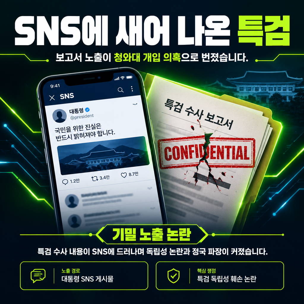 SNS에 새어 나온 특검