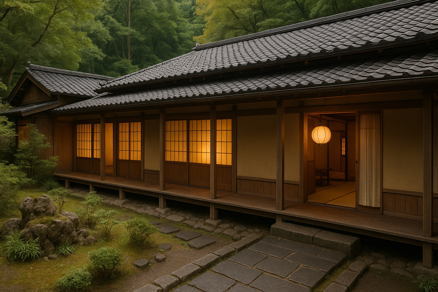 일본 온천과 단풍 도시에 즐기기 이미지