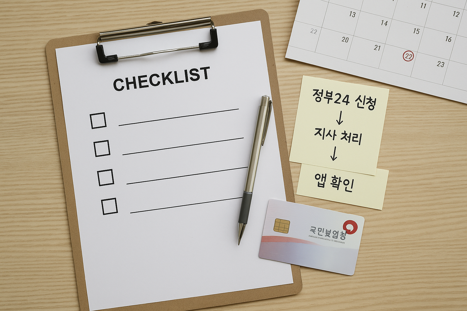 건강보험 자격관리 체크리스트(정부24 신청 → 지사 처리 → 앱 확인)