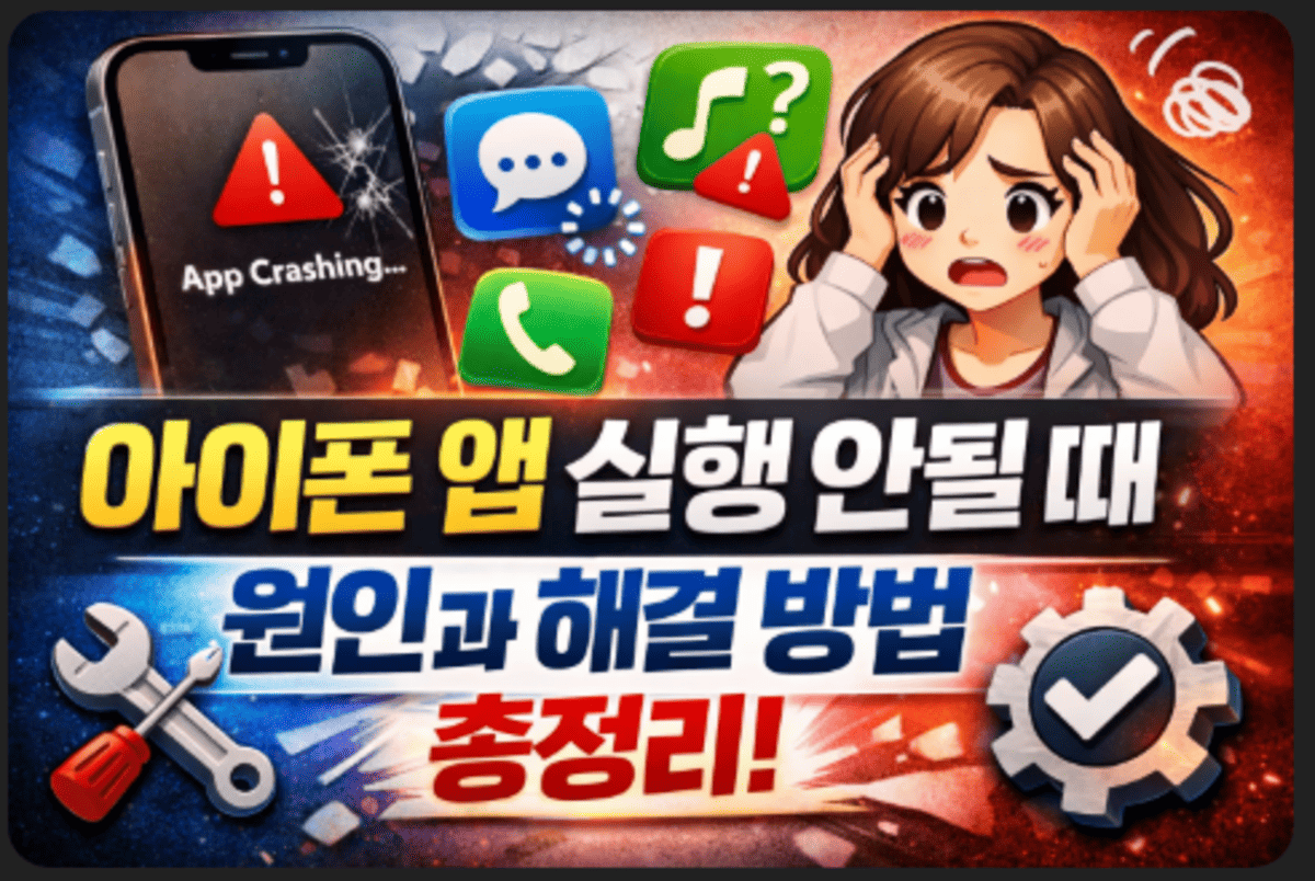 아이폰 앱 실행안될때