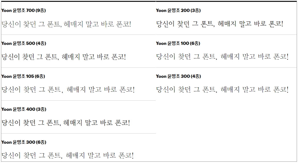 윤고딕폰트2