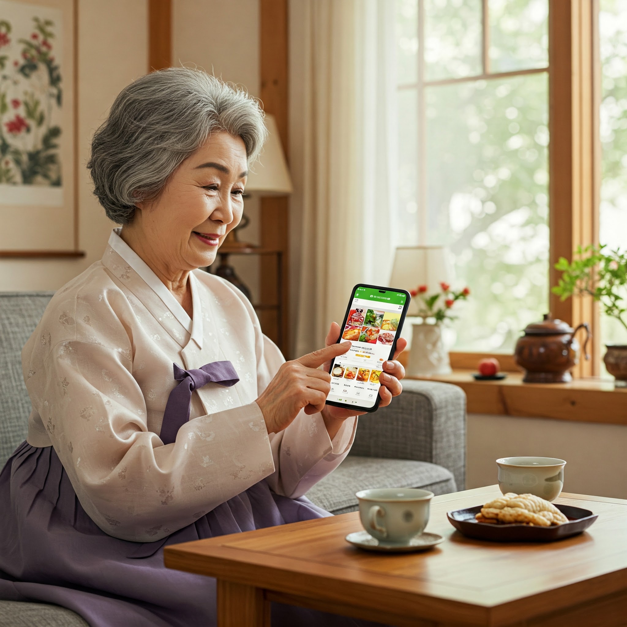 할머니 인터넷 주문