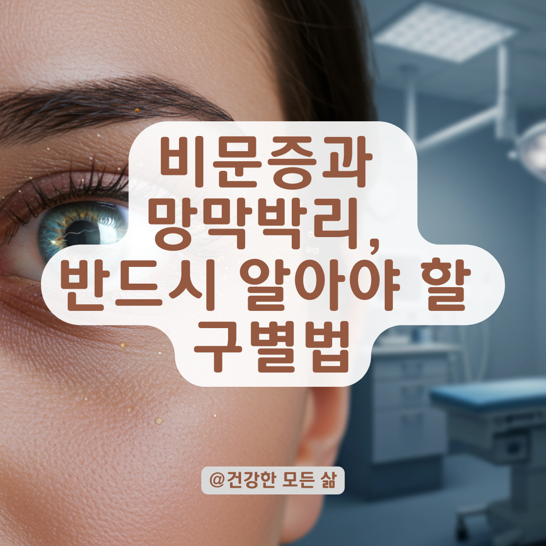 비문증이 막처럼 보이고 기포도 보인다면? 망막박리와 구별법 총정리.