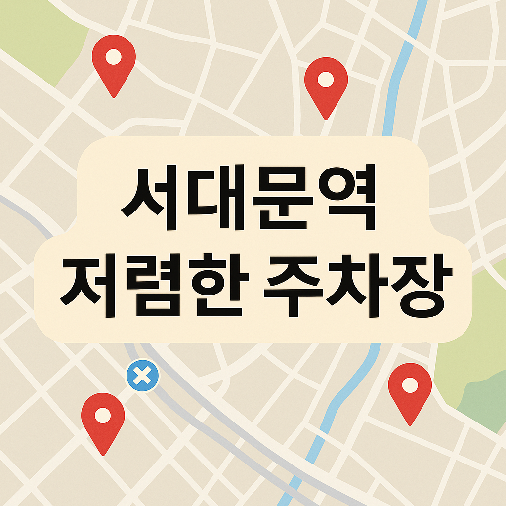 서대문역 주차장