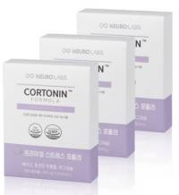 뉴로랩스 코르토닌 포뮬러 스트레스 긴장완화 L 테아닌 홍경천 추출물 영양제 3set, 60정, 3개