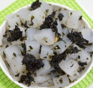 청포묵 김가루무침