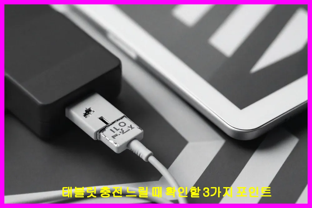 태블릿 충전 느릴 때 확인할 3가지 포인트