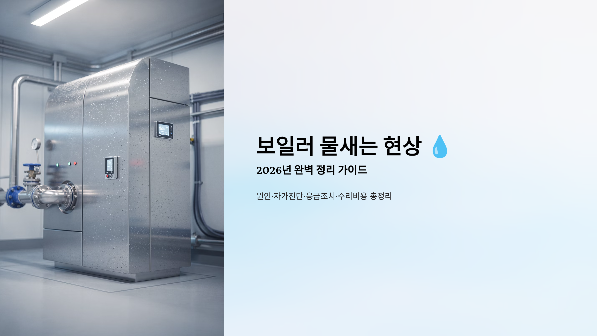 보일러 물새는 현상 가이드