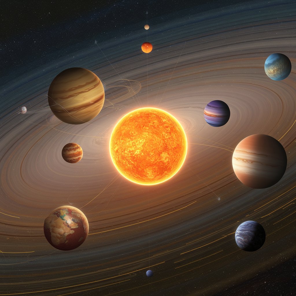 태양계 예시 이미지