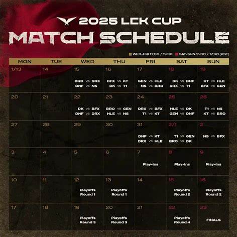 2025 LCK 정규시즌 일정 중계 채널 경기장 가이드