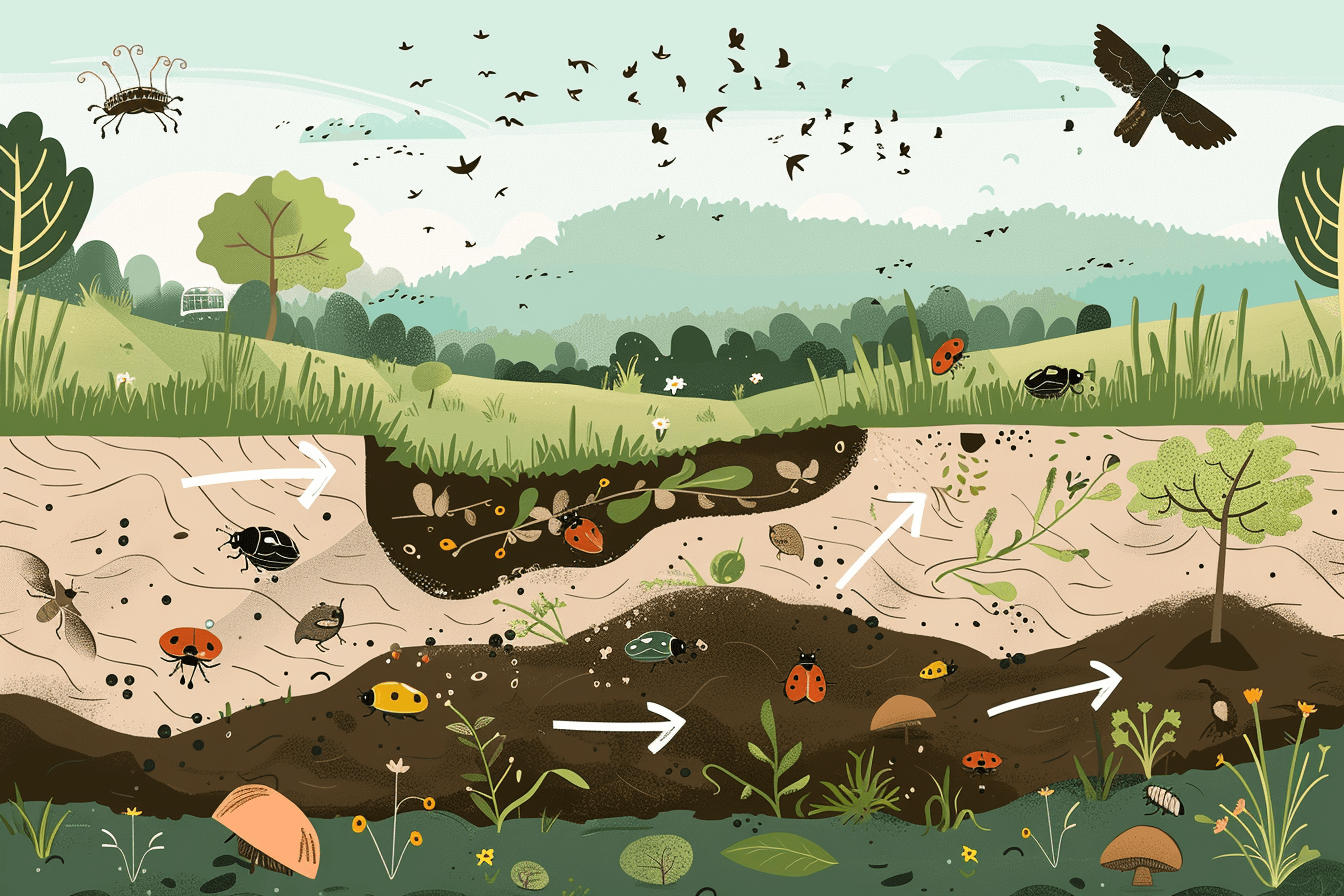 땅속부터-지상까지-생태계의-순환을-그린-그림