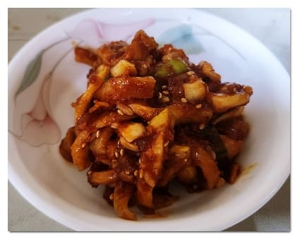 무말랭이무침4