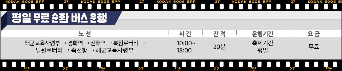 군항제_대중교통#2(출처 : 군항제 공식 홈페이지)