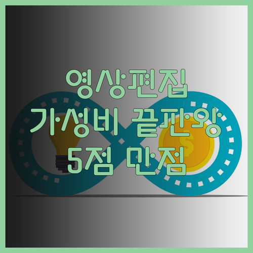 가성비 영상 편집, 5점 만점 리뷰가